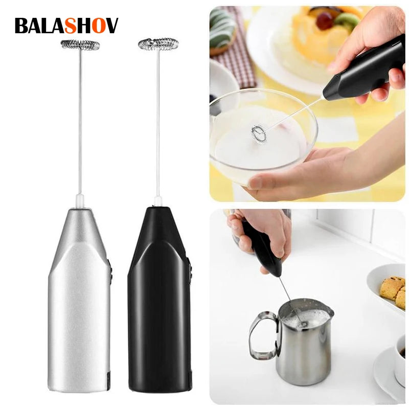 Wireless Electric Milk Frother Handheld Coffee Whisk Mixer