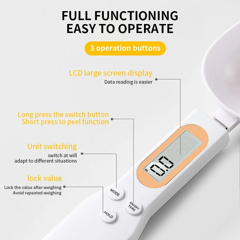 Electronic Measuring Spoon Scale with LCD Display