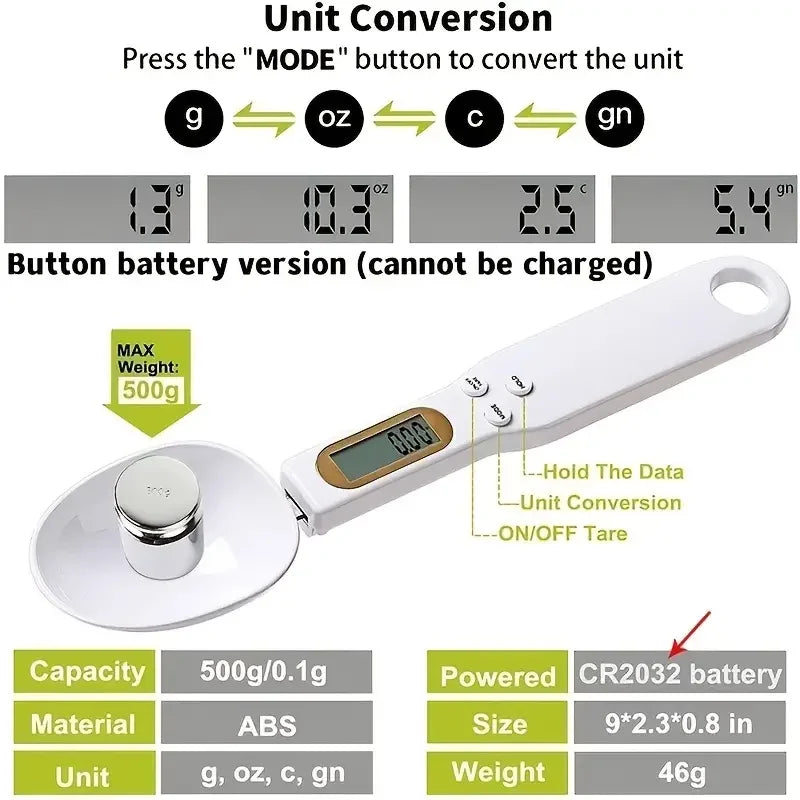 Electronic Measuring Spoon Scale with LCD Display
